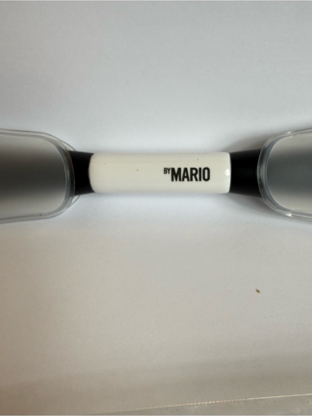 Make By Mario Dual-Ended Makeup Brush - White & Black F4